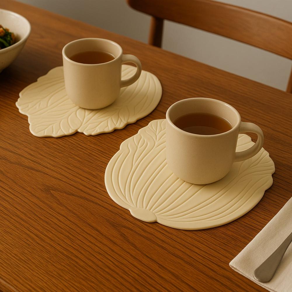 Silicone Leaf Design Coaster Set (2 Pc) - Application: As Per Product Requirement