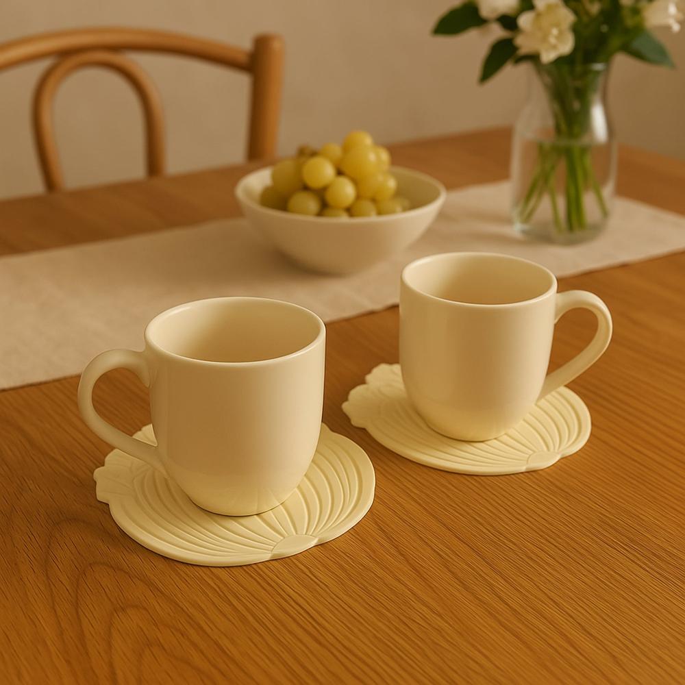 Silicone Leaf Design Coaster Set (2 Pc) - Application: As Per Product Requirement