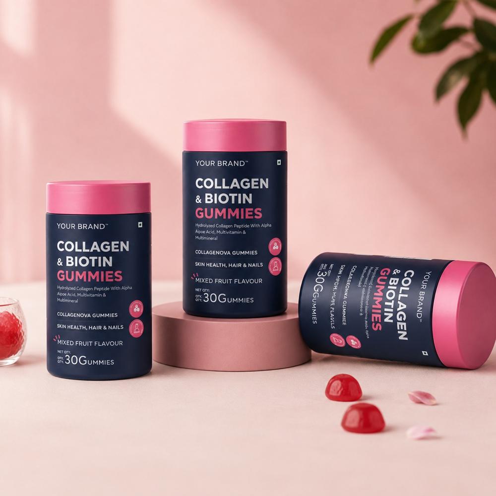 Collagen & Biotin Gummies for Hair Skin & Nail Support