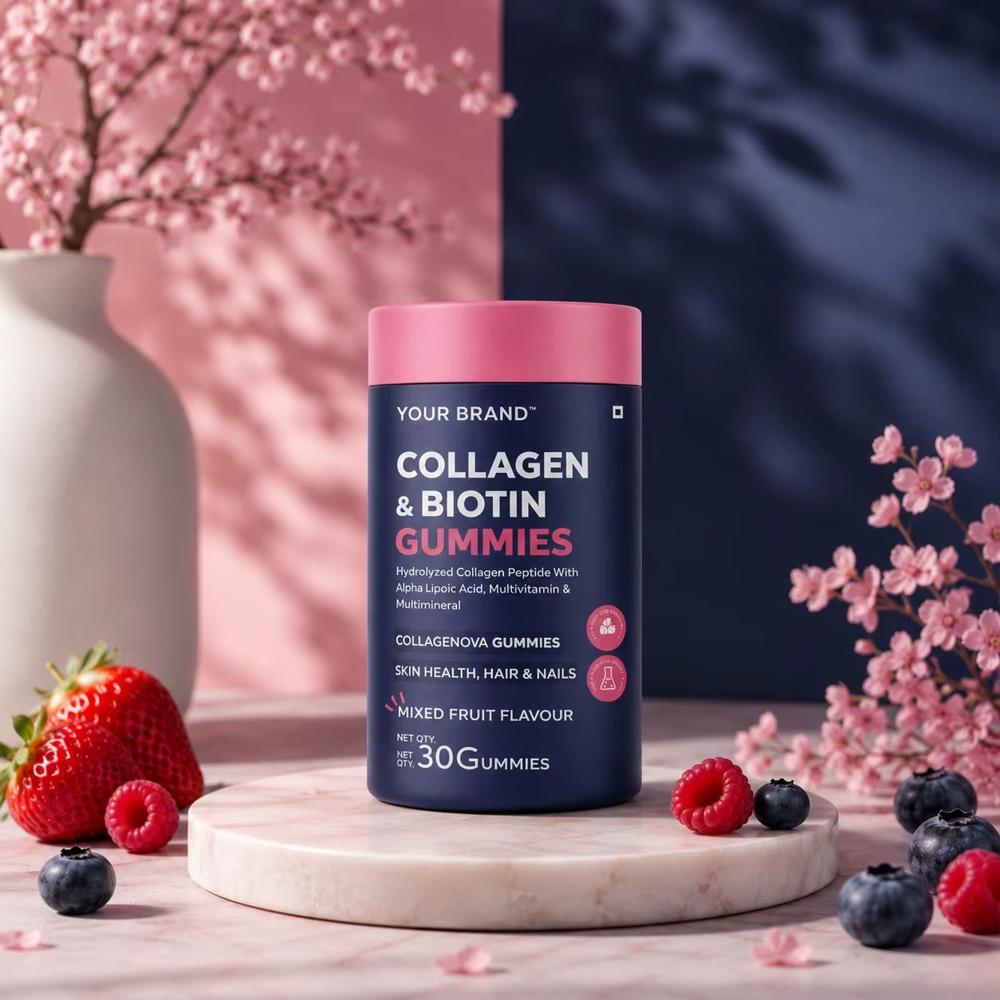 Collagen & Biotin Gummies for Hair Skin & Nail Support