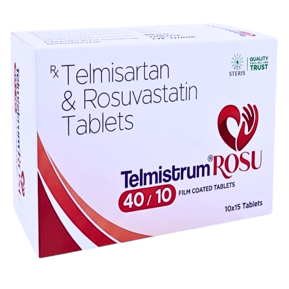 Telmisartan IP 40 mg & Rosuvastatin 10 mg Tablets