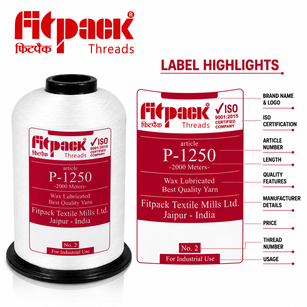 P-1250 Nylon Bag Closing Thread for PP & HDPE Bag Stitching 