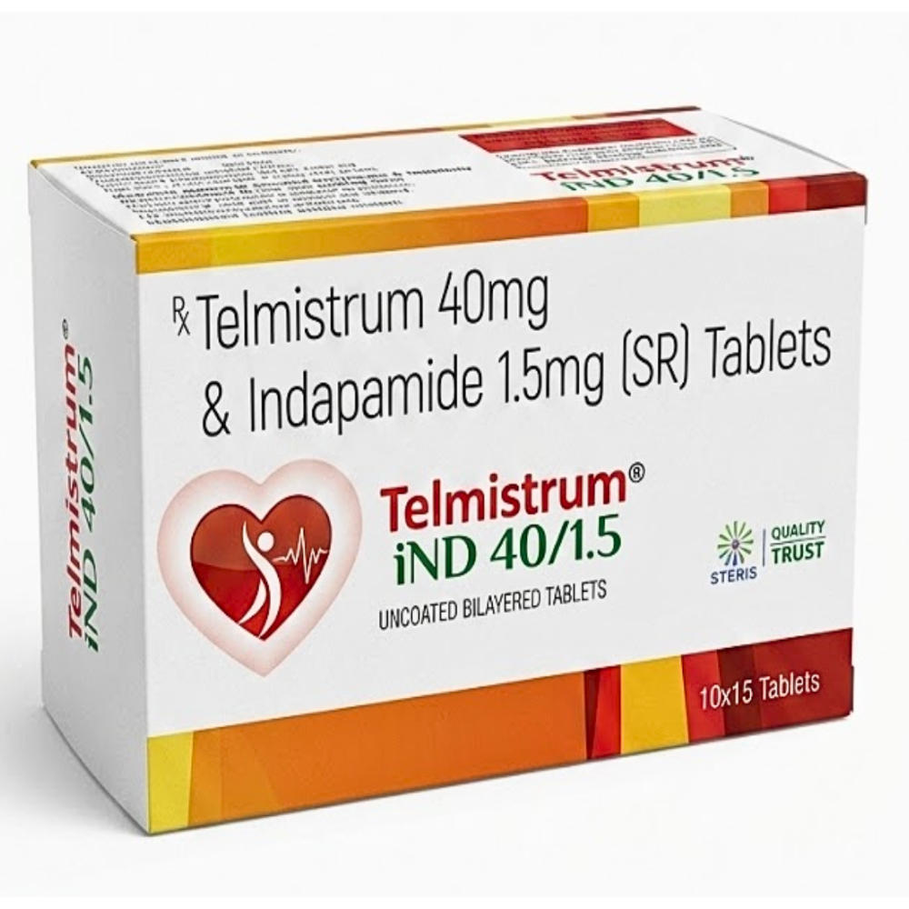 Telmisartan 40 mg & Indapamide 1.5 mg SR Tablets