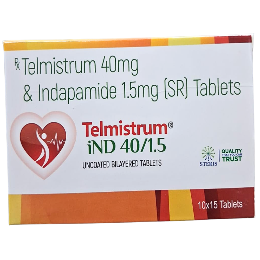 Telmisartan 40 mg & Indapamide 1.5 mg SR Tablets