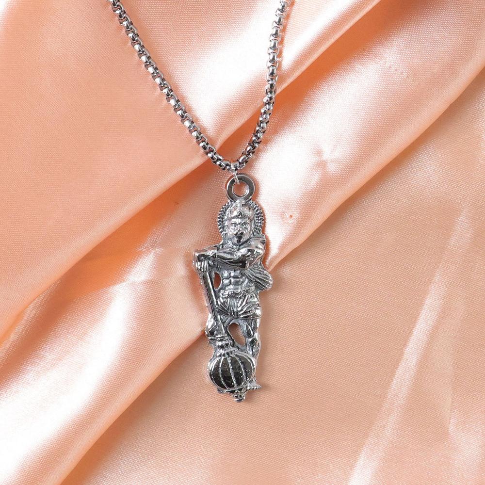 Hanuman Ji Pendant With Gada Religious Jewellery For Men And Women (1 Pc) - Age Group: As Per Product Requirement