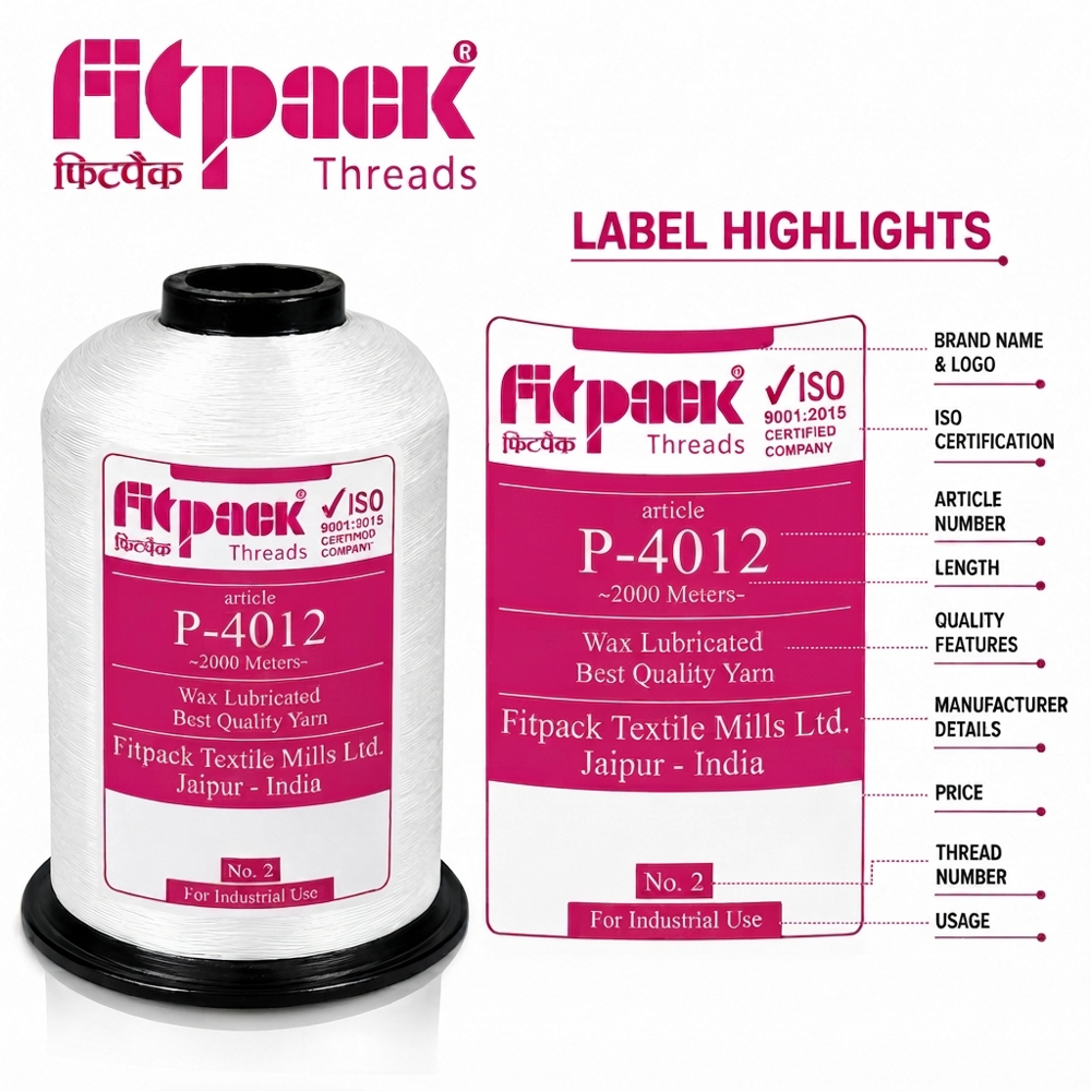 P-4012 Industrial Polyester Bag Closing Thread for Woven Sack Stitching