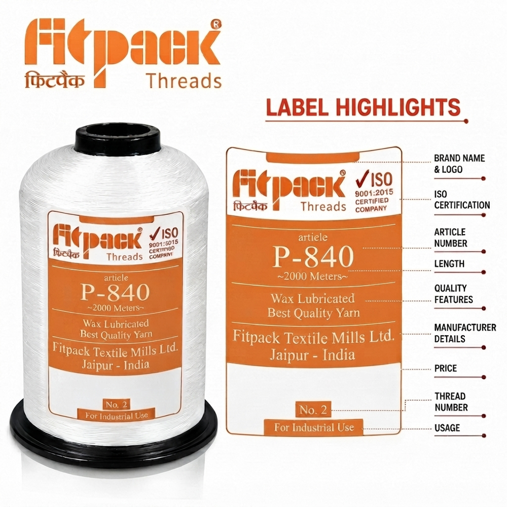 P-840 Industrial Nylon Bag Closing Thread for HDPE Sack Stitching