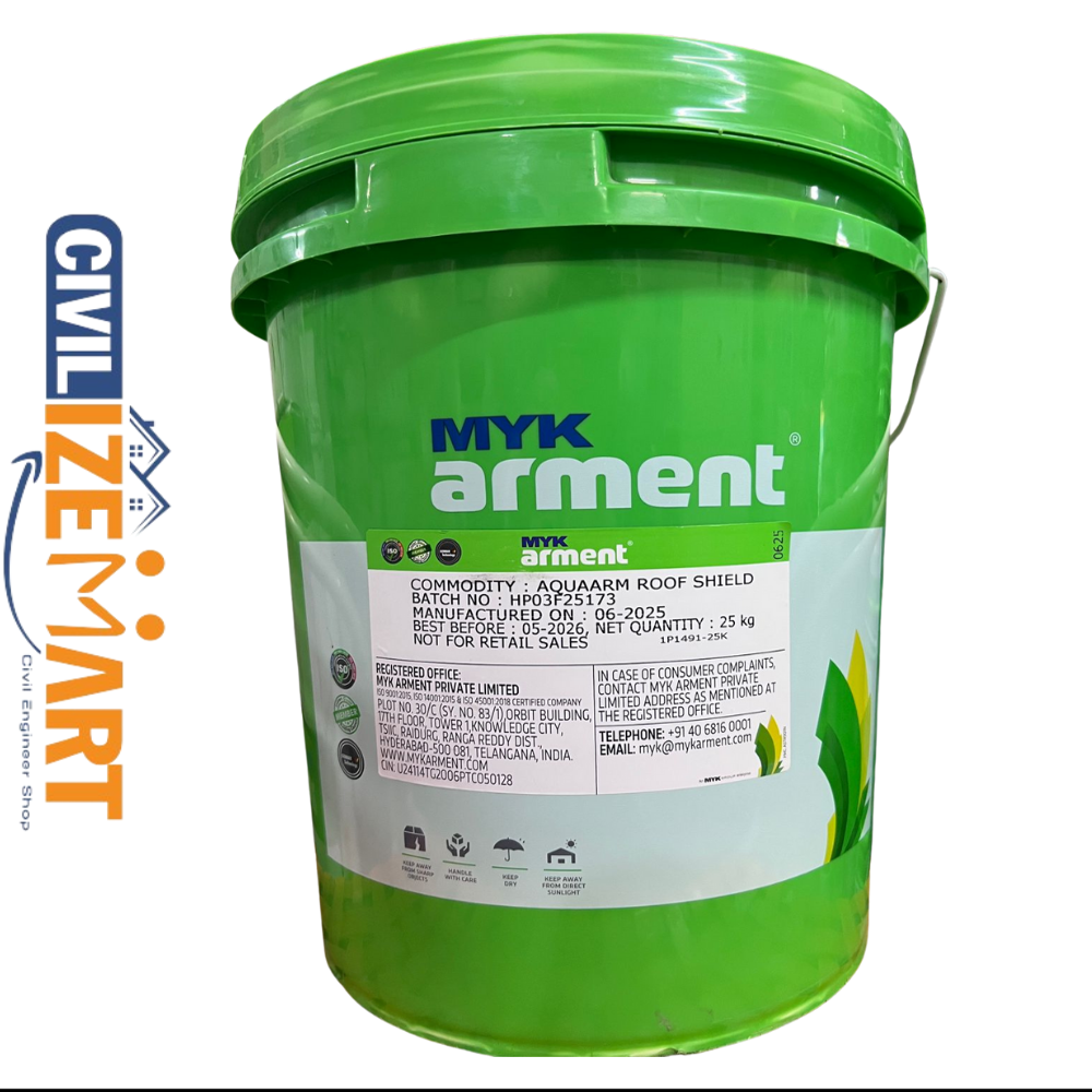 Myk Arment Aquaarm Roof Sheld Waterproofing Chemical - Boiling Point: Approximately 100 C (Water-Based)