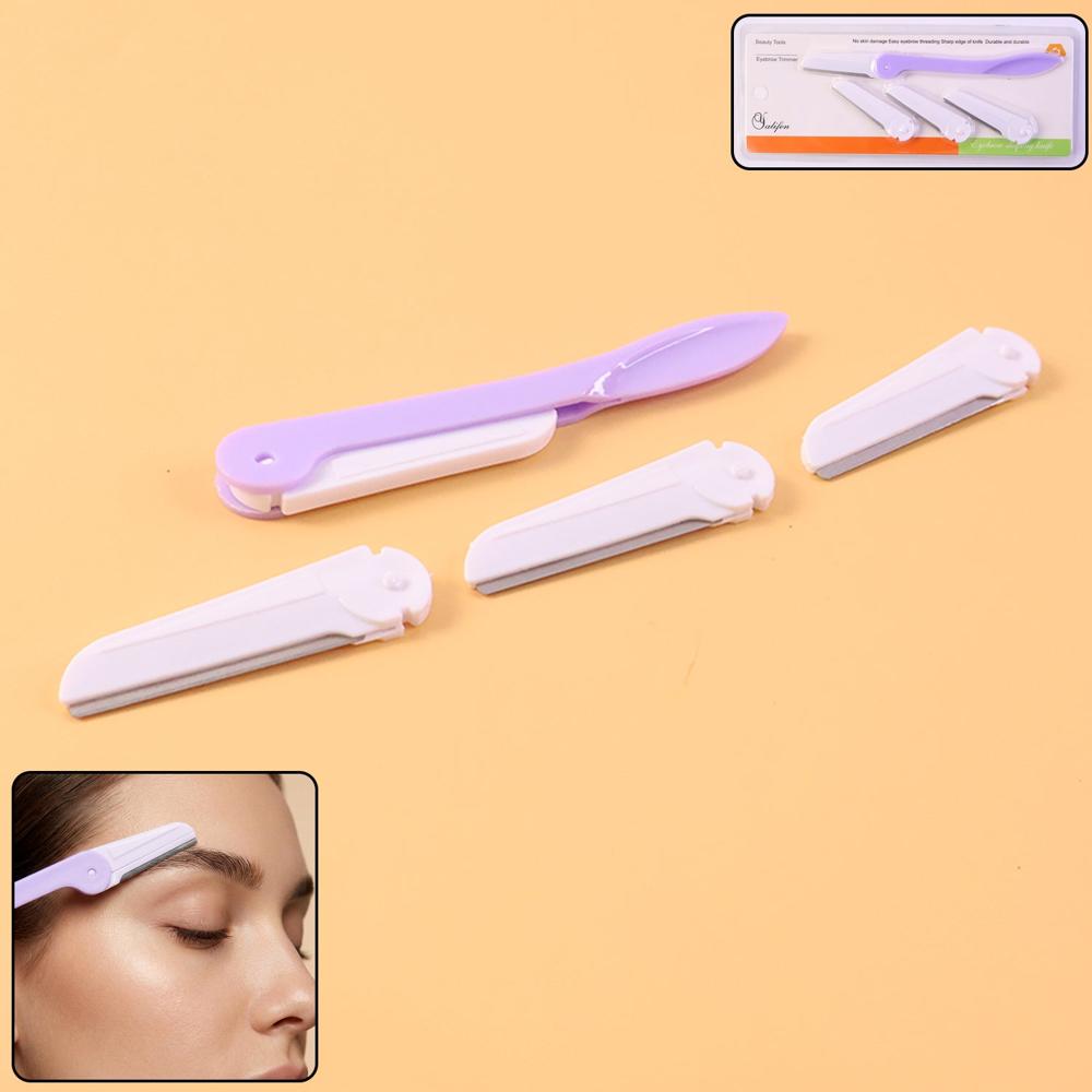 Eyebrow Facial Hair Razor With 3 Replaceable Blades - Age Group: As Per Product Requirement
