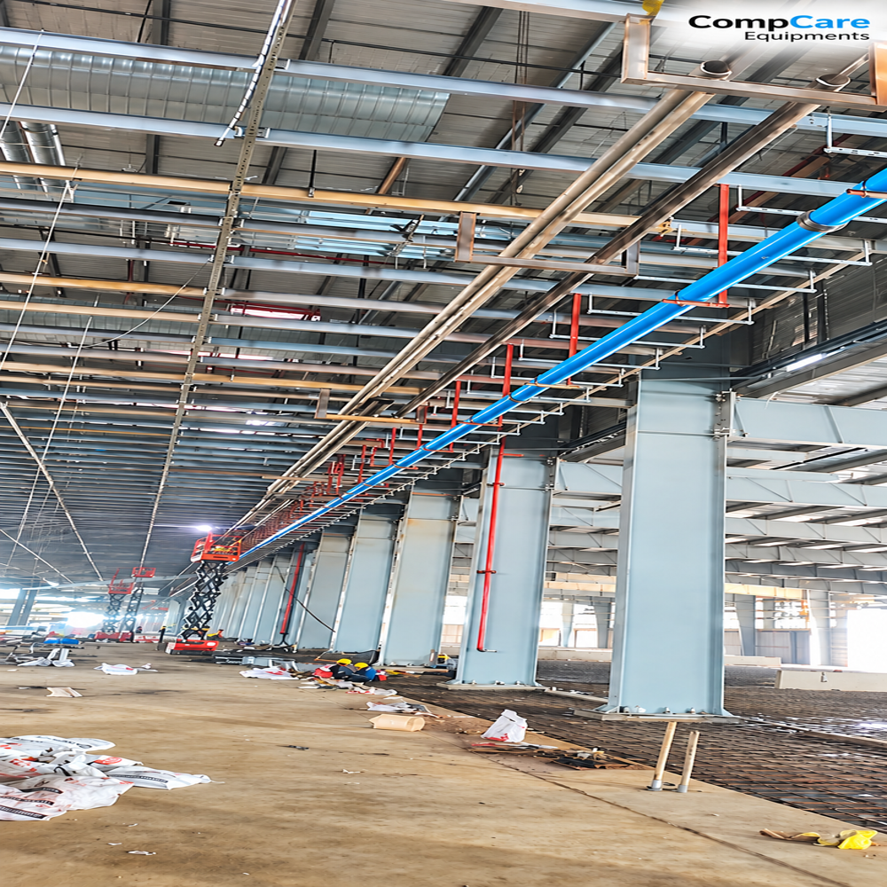 Modular Aluminium Compressed Air Piping - Air Flow Capacity: 300-600 L/Min