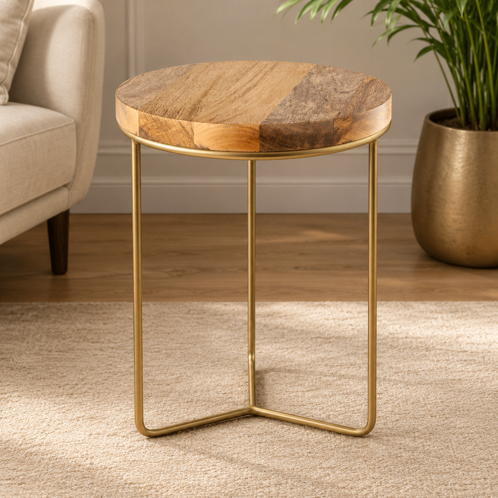TB 118 Iron Table with Wood Top