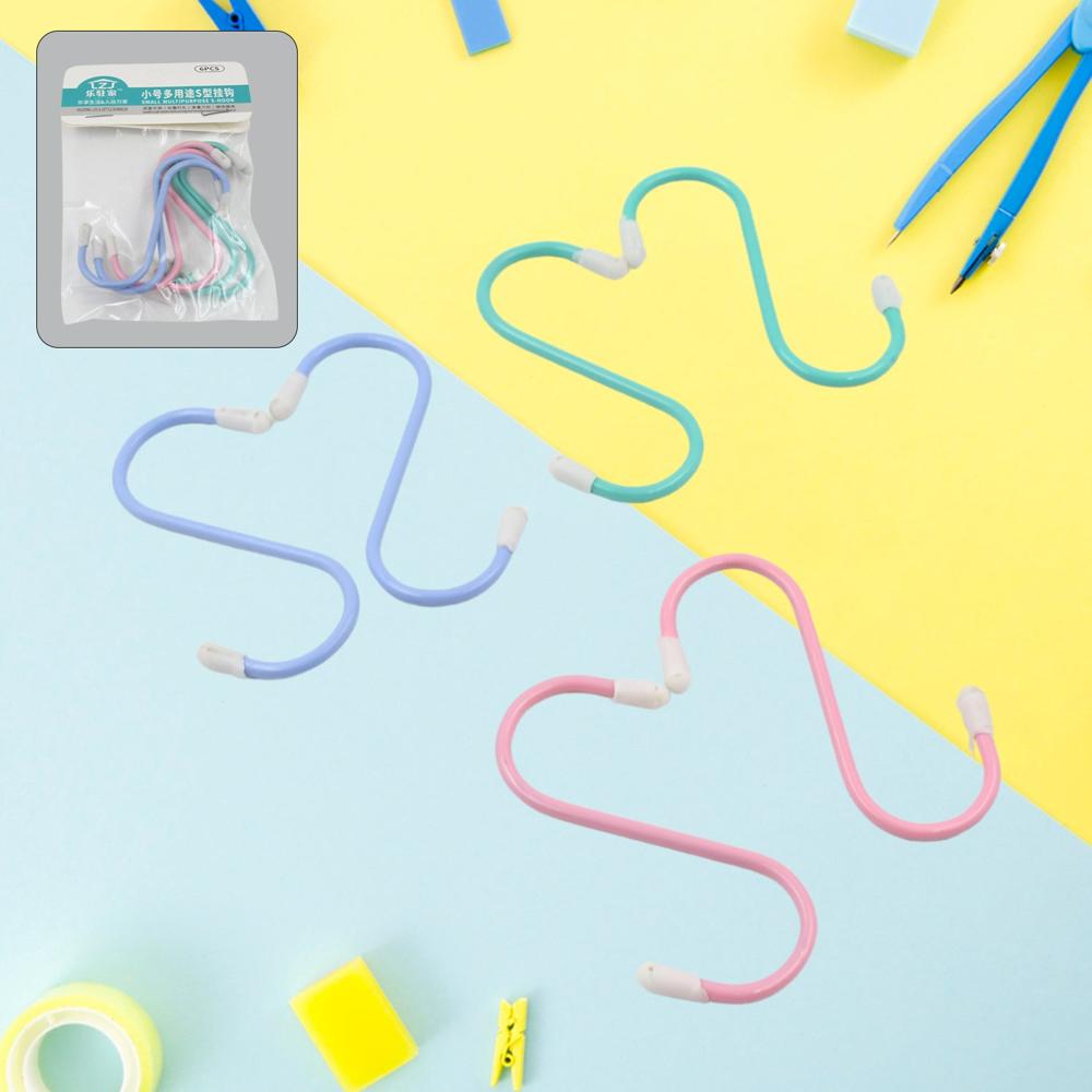 S Shape Metal Hooks For Hanging, Heavy Duty S Shaped Hooks (6 Pcs Set) - Color: Home & Kitchen