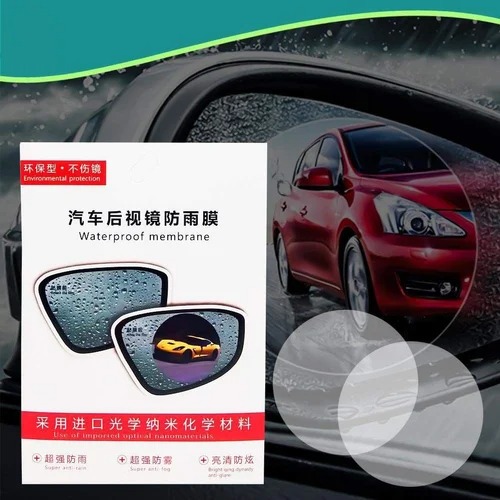 Car Rear View Mirror Protective Film - Material: Plastic+Sticker