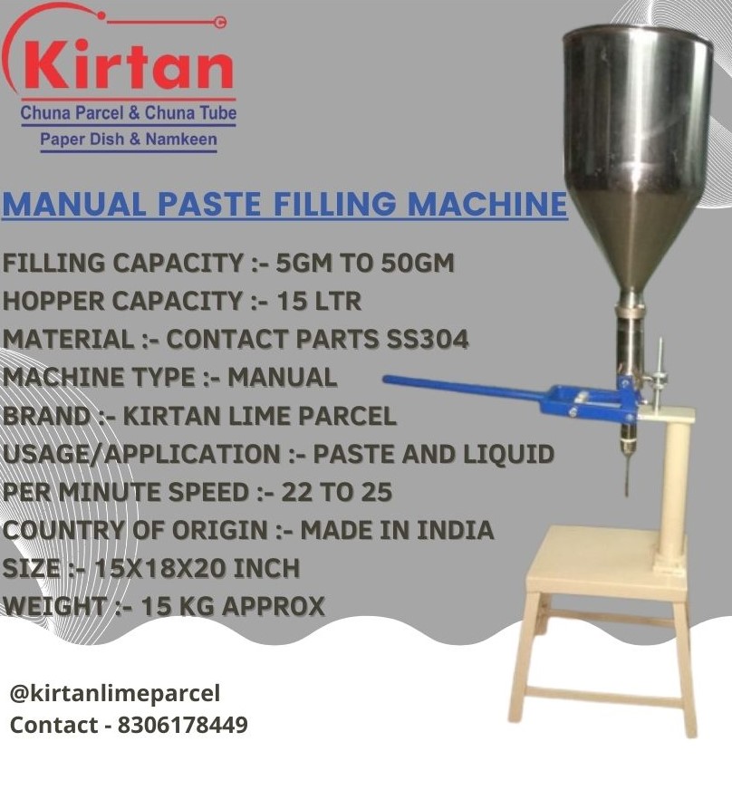 Mehndi Cone Paste Filling Machine - Automatic Grade: Manual