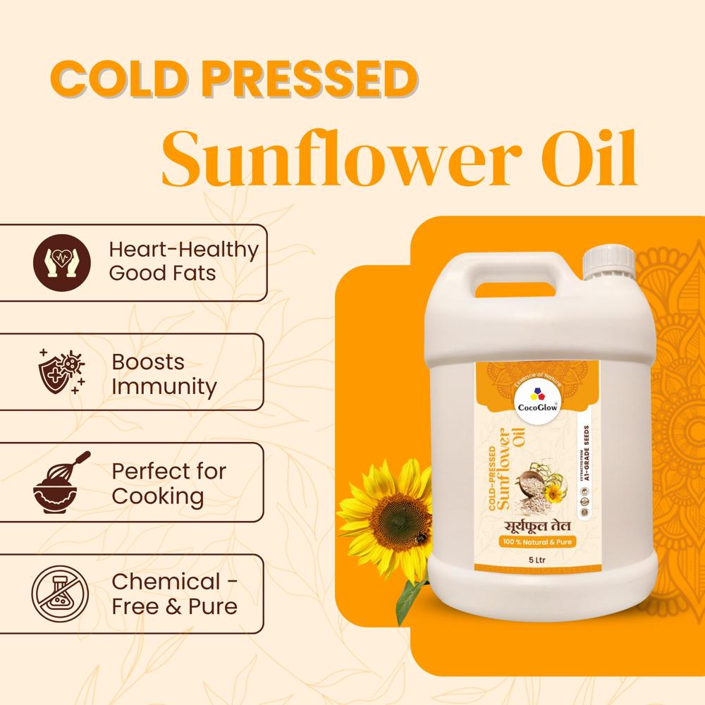 Cold Pressed Sunflower Oil 5Ltr