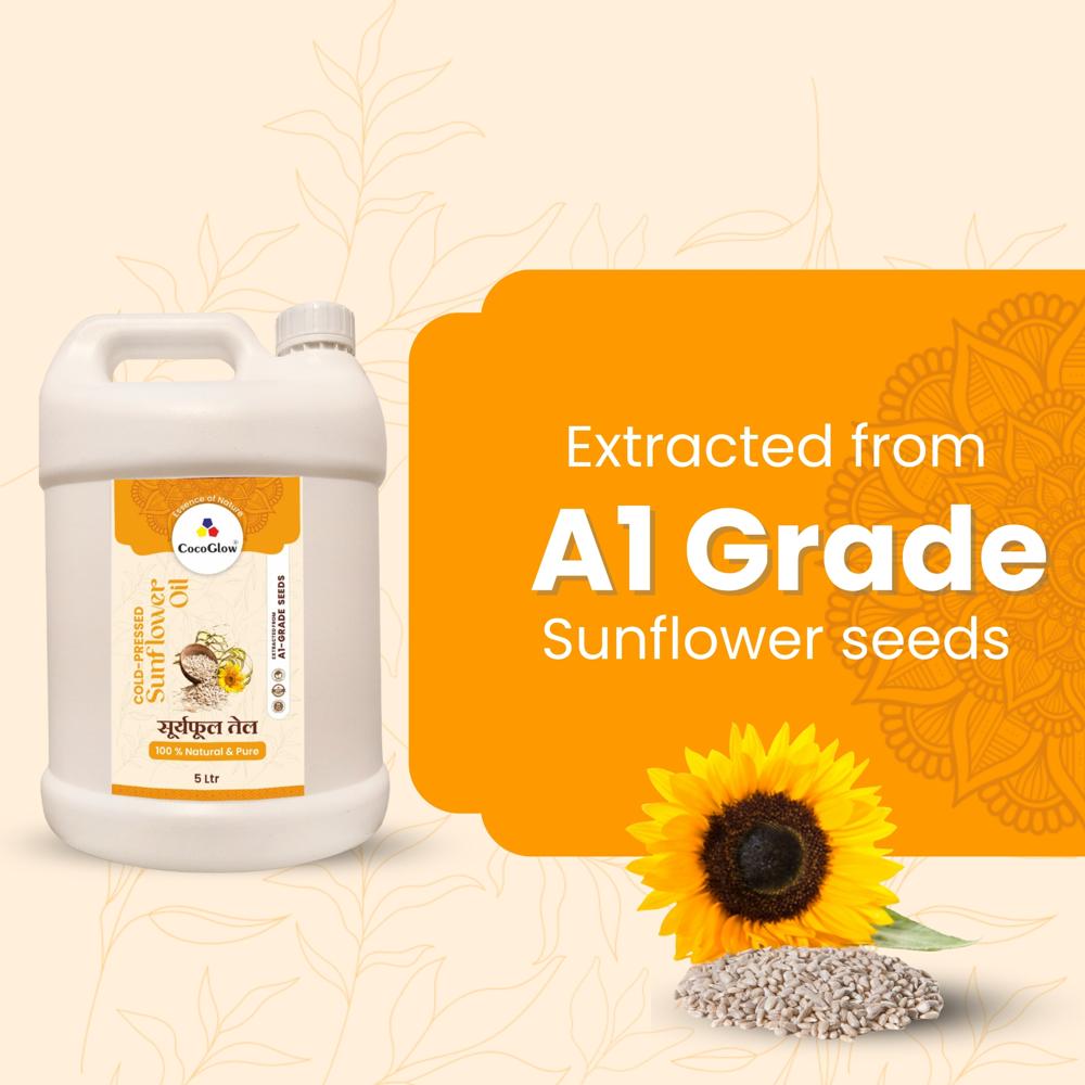 Cold Pressed Sunflower Oil 5Ltr