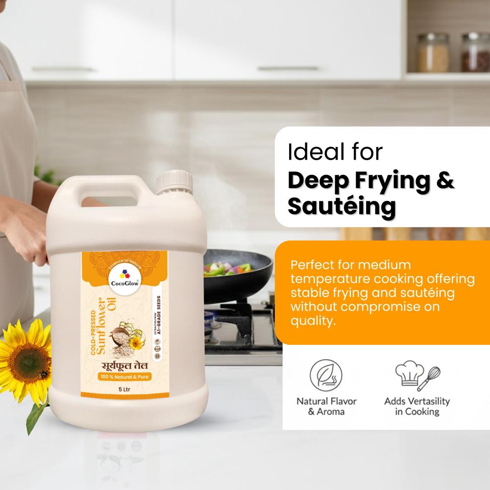 Cold Pressed Sunflower Oil 5Ltr