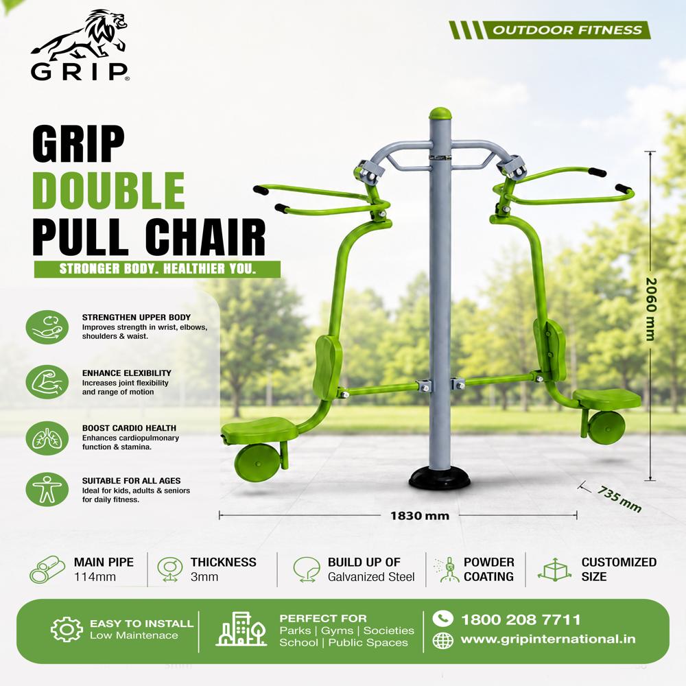 GRIP Double Pull Chair Outdoor Gym Equipmentt