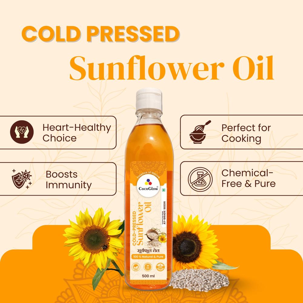 Cold Pressed Sunflower Oil 500ml