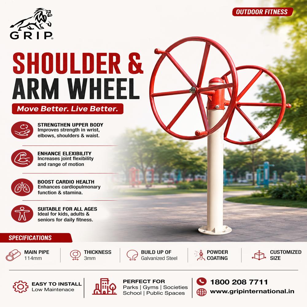 Outdoor Shoulder & Arm Wheel for Parks & Open Gyms