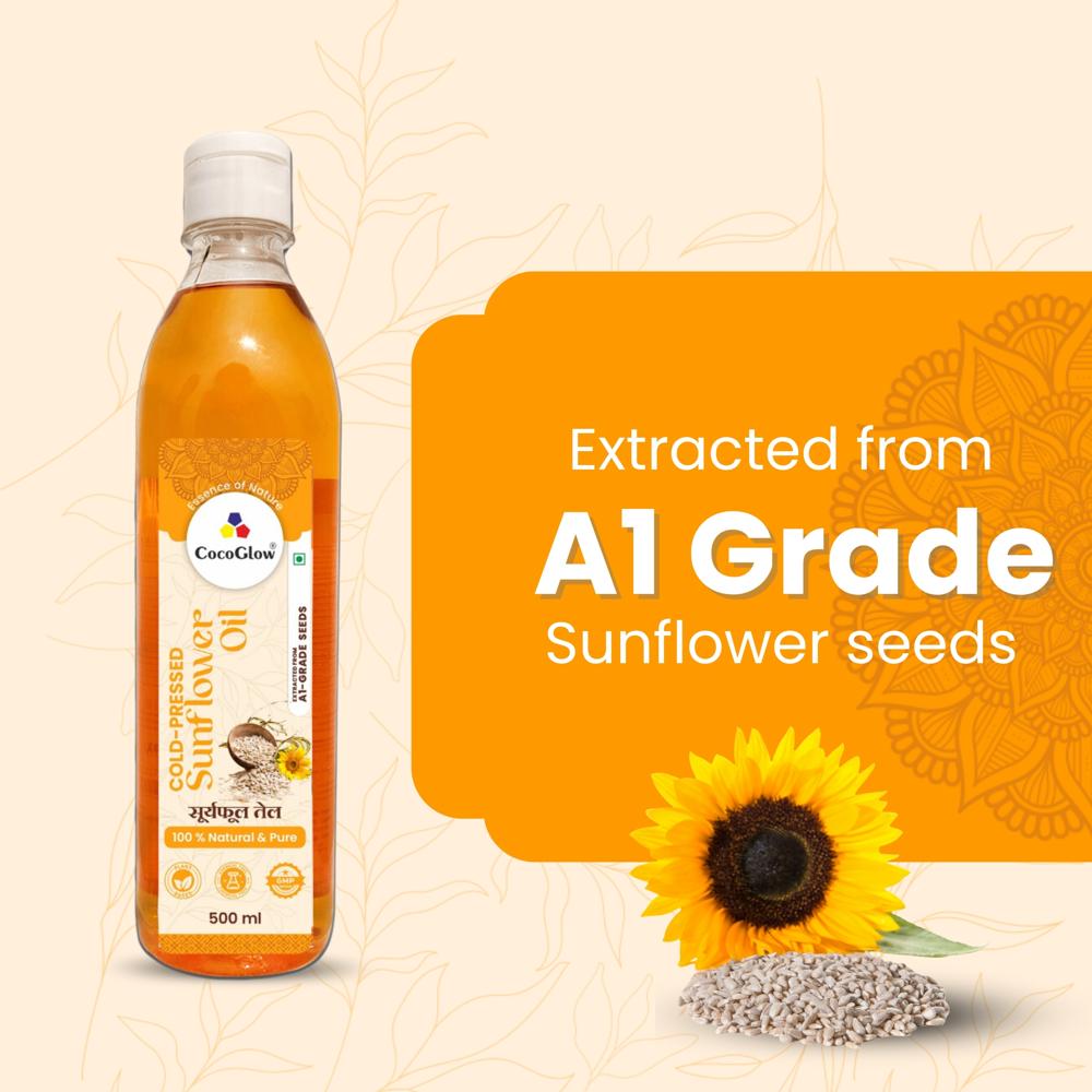 Cold Pressed Sunflower Oil 500ml