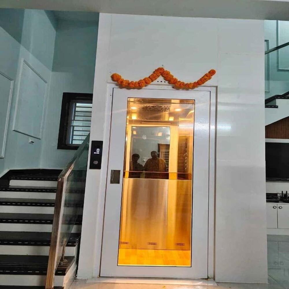 Stainless Steel Automatic Passenger Elevator - Voltage: 380 Volt (V)