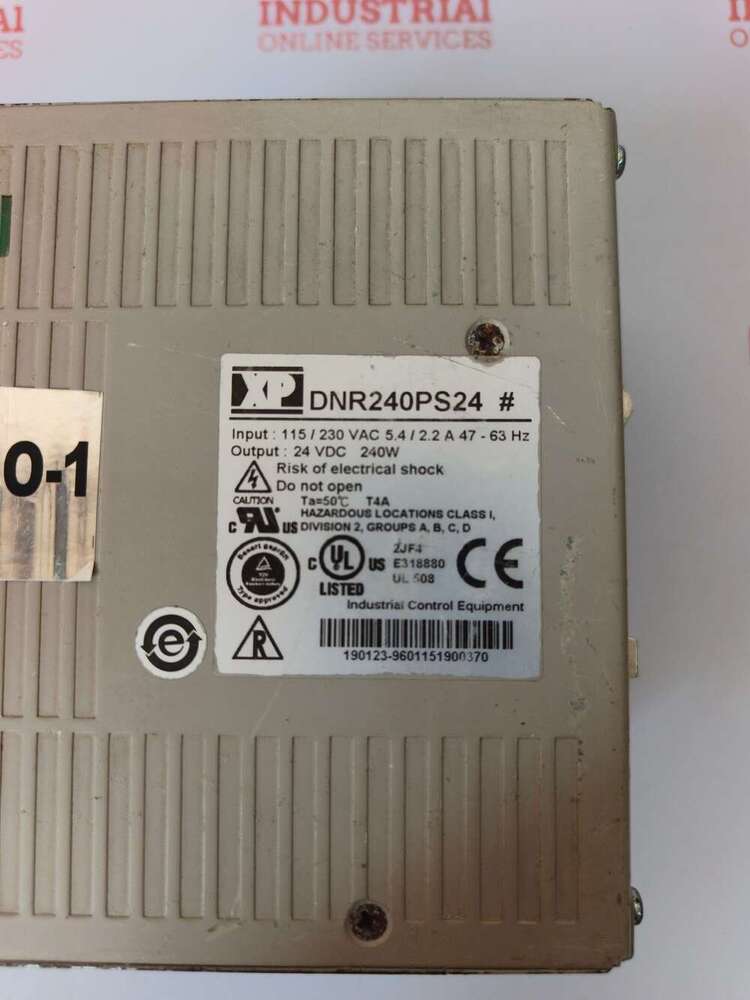 XP Power DNR240PS24 Industrial AC/DC DIN Rail Power Supply