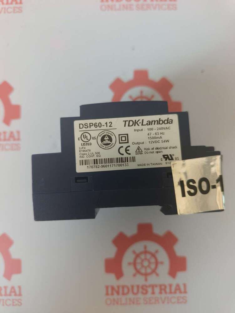 TDK-Lambda DSP60-12 AC/DC Din Rail Power Supply