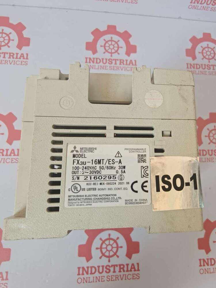 Mitsubishi FX3U-16MT/ES-A Compact Programmable Logic Controller PLC