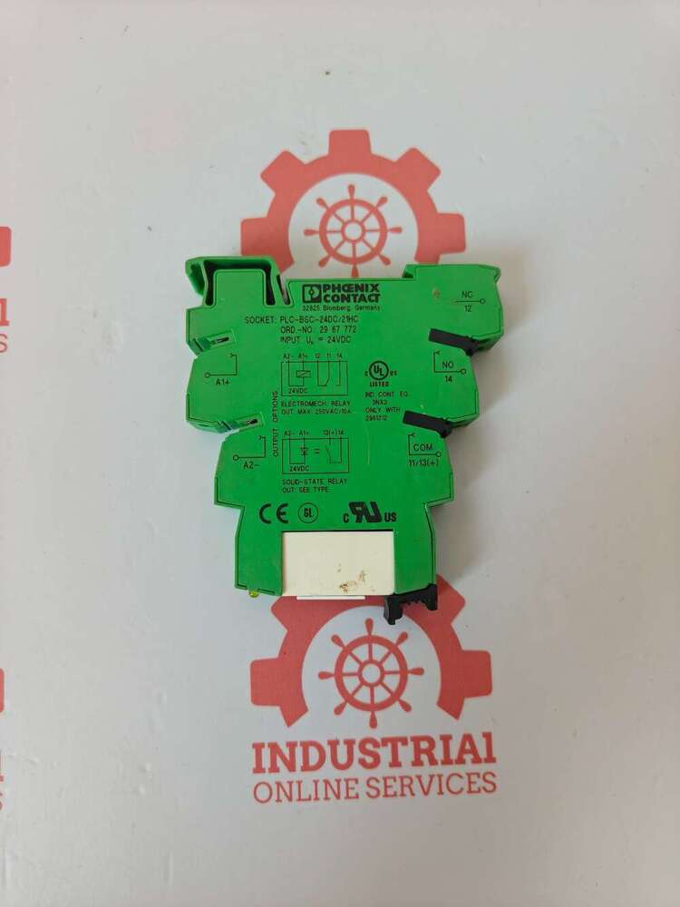 Phoenix Contact PLC-BSC- 24DC/21HC PLC Relay Base 2967772