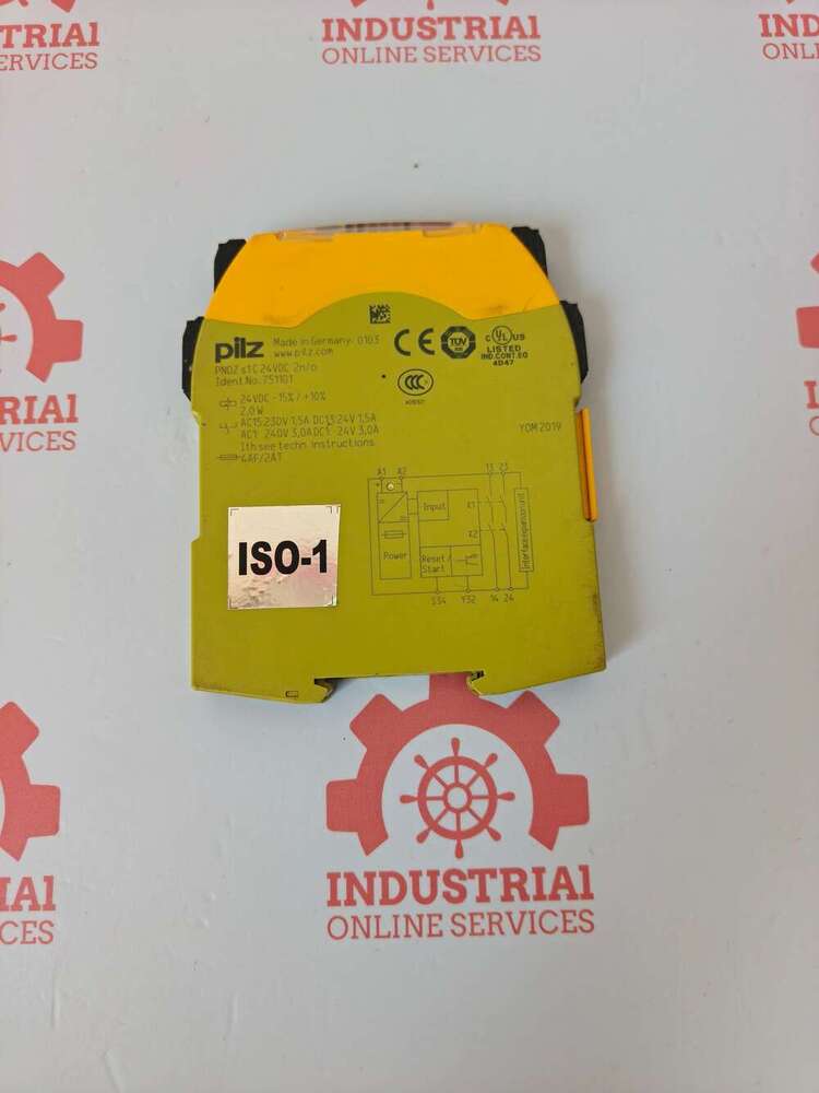 Pilz PNOZ s1 C 24VDC 2 N/O Safty Relay 751101