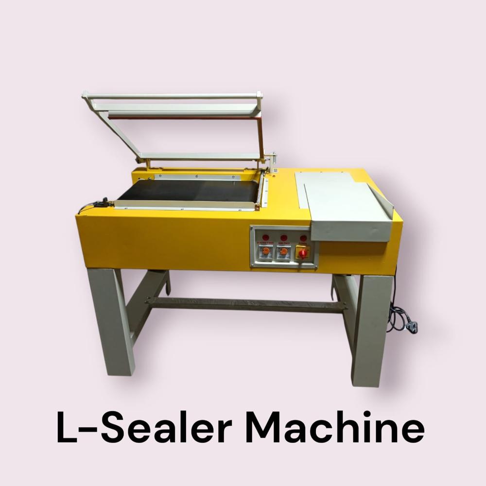 L Sealer - Heat Sealing, Semi-automatic Operation, 220v Power, Compact Design, Adjustable Sealing Length, Approx. 40 Kg, Grey & White Color