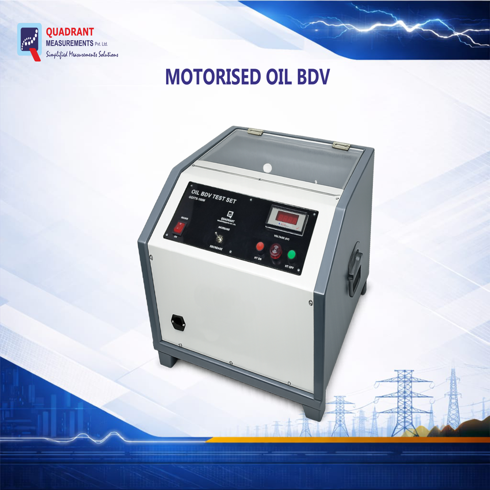 Transformer Oil Breakdown Test Set, OIL BDV ( QOITS-100M ) - Manual Motorized operation