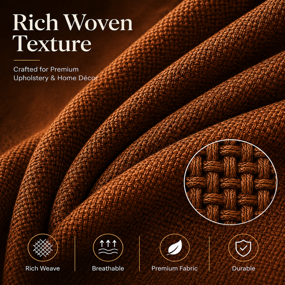 Premium Jute Blend Fabric by Meter for Curtains, Sofa Upholstery & Cushion Covers | 54 Inch Wide