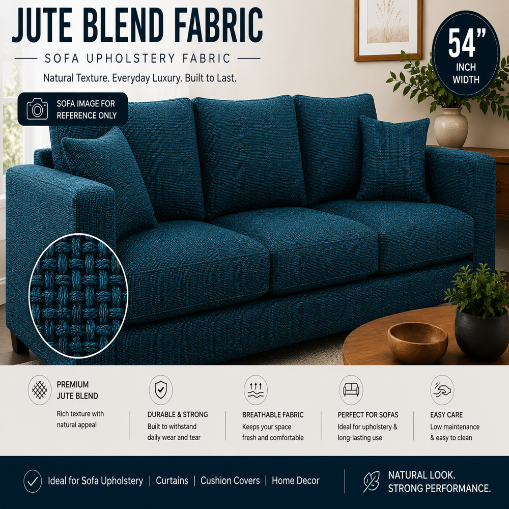 Jute Blend Sofa Fabric