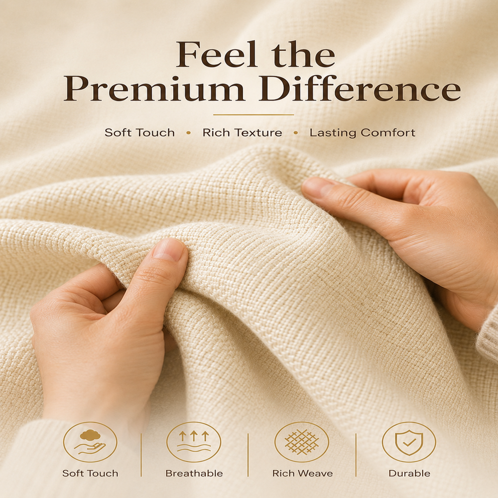 Premium Jute Blend Fabric by Meter for Curtains, Sofa Upholstery & Cushion Covers | 54 Inch Wide