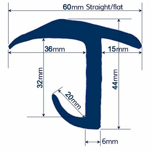 Container Seal Strip - Nbr Rubber, Custom Length Up To 3m, Black, Uv Resistant, Low Compression Set
