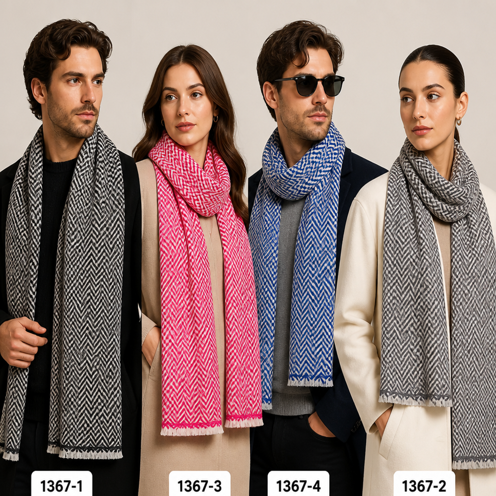 2Py Wool Blended Unisex Muffler - Color: Assorted