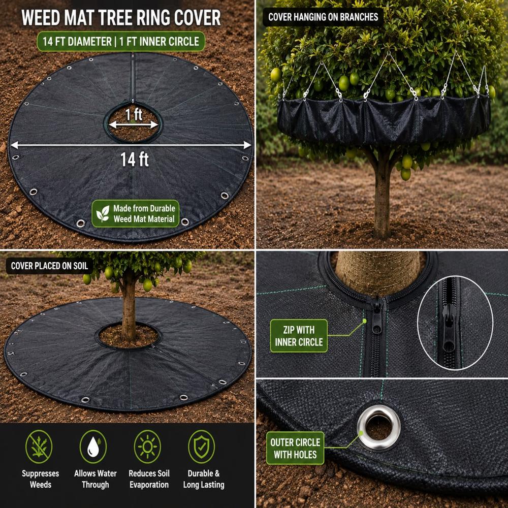 Weed Mat Tree Ring Cover