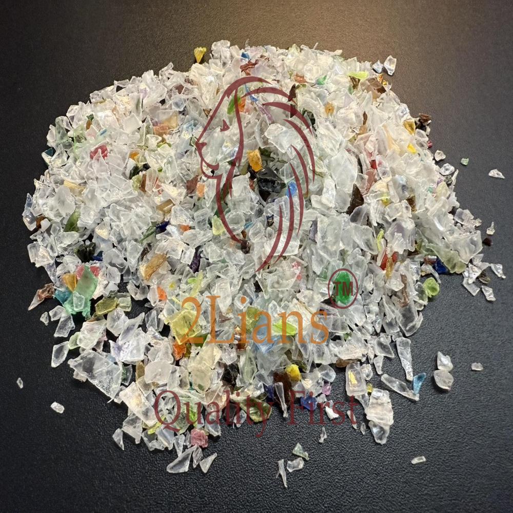 PET flakes hotwashed from oil bottles