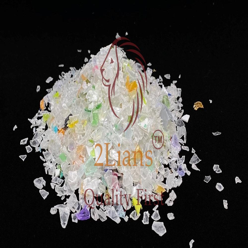 PET flakes hotwashed from oil bottles