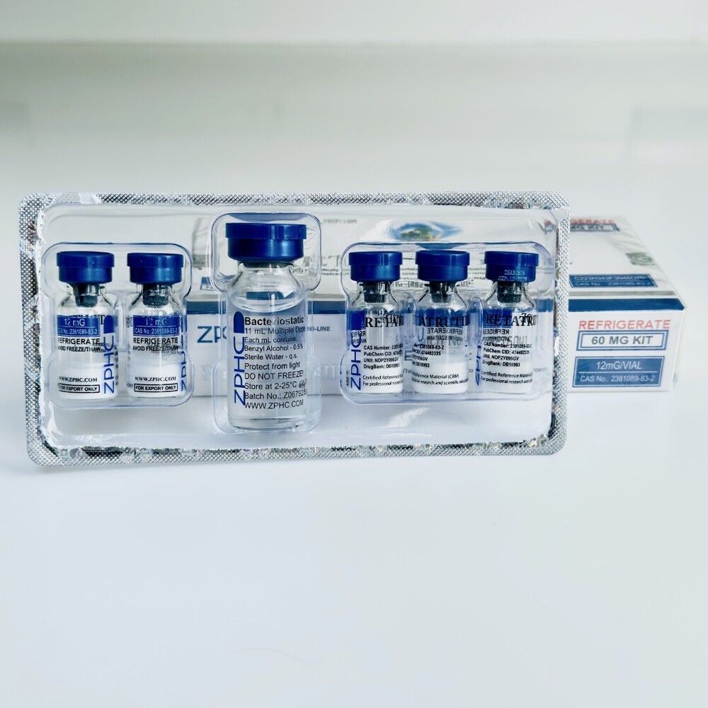 ZPHC Retatrutide 60 mg (Retatrutide ZPHC) 5 vials of 12 mg - USA - Europe - Australia Fast Delivery