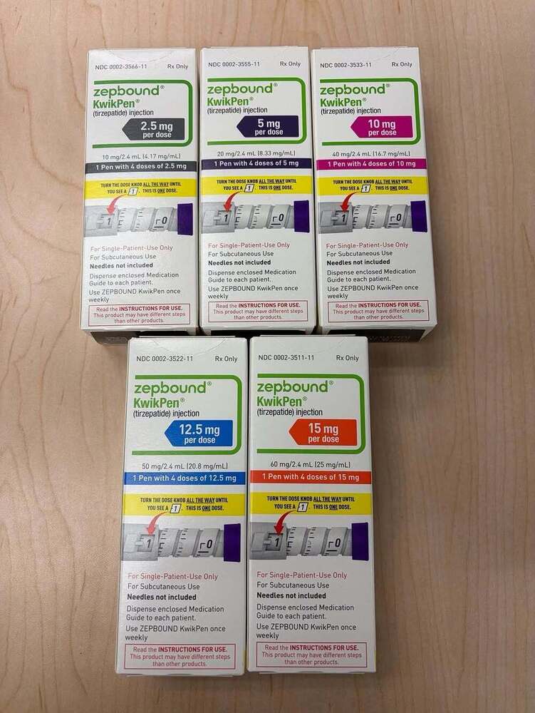 Zepbound KwikPen 12.5mg 4 Doses Prefilled Injection Pen - USA - Europe - Paraguay Fast Delivery