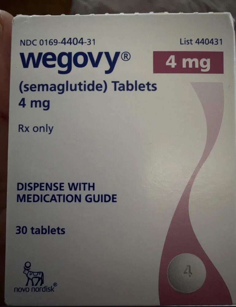 We go vy 4 mg 30 Tablets Semaglutide Oral Pill Bottle - Weight Loss Pill