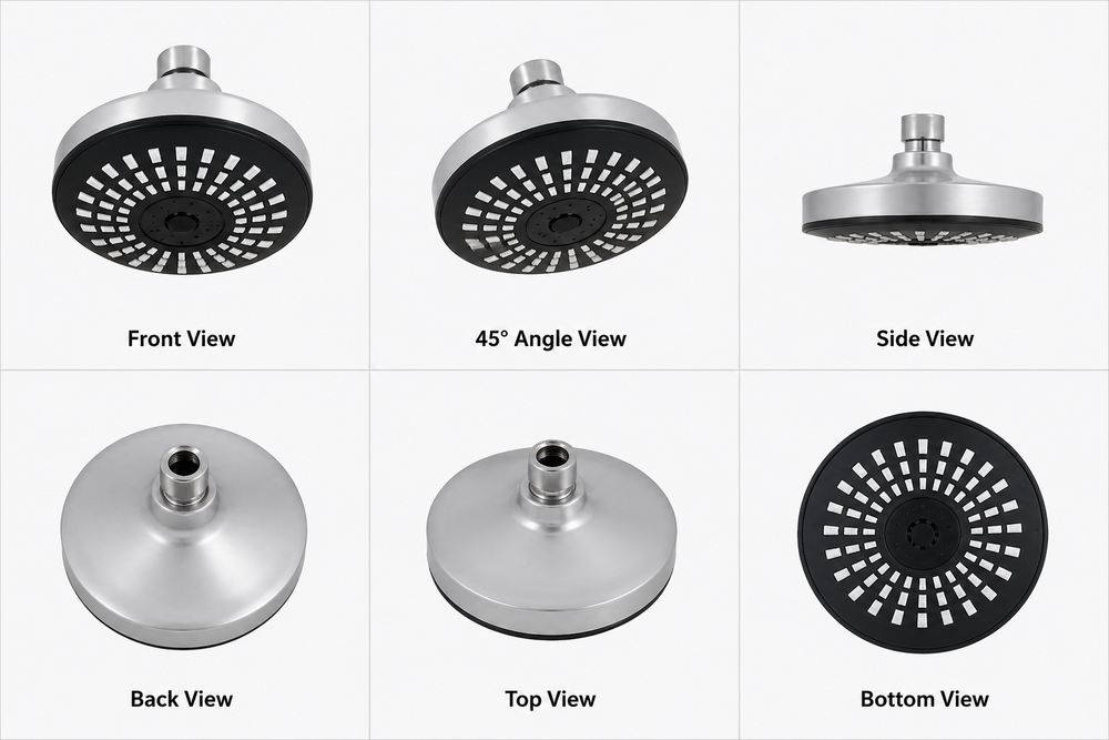 Bend Abs Shower - Color: Silver And Black