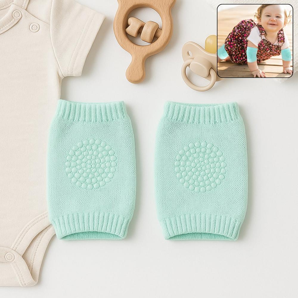 Mint Green Toddler Wool Knit Leg Warmer (Knee Guard) - Color: Fabric