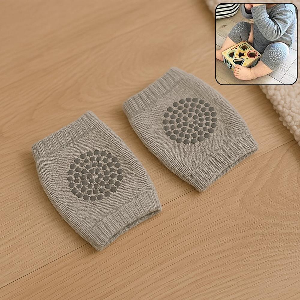 Grey Toddler Wool Knit Leg Warmer (Knee Guard) - Color: Fabric