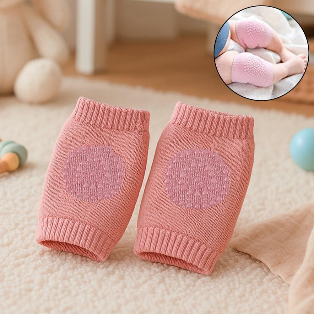 Pink Toddler Wool Knit Leg Warmer (Knee Guard) - Color: Fabric
