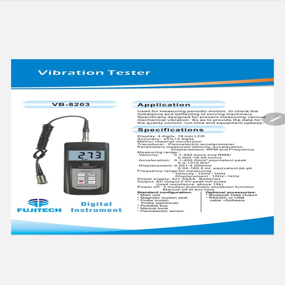 VB 8203 Fujitech Vibration Meter