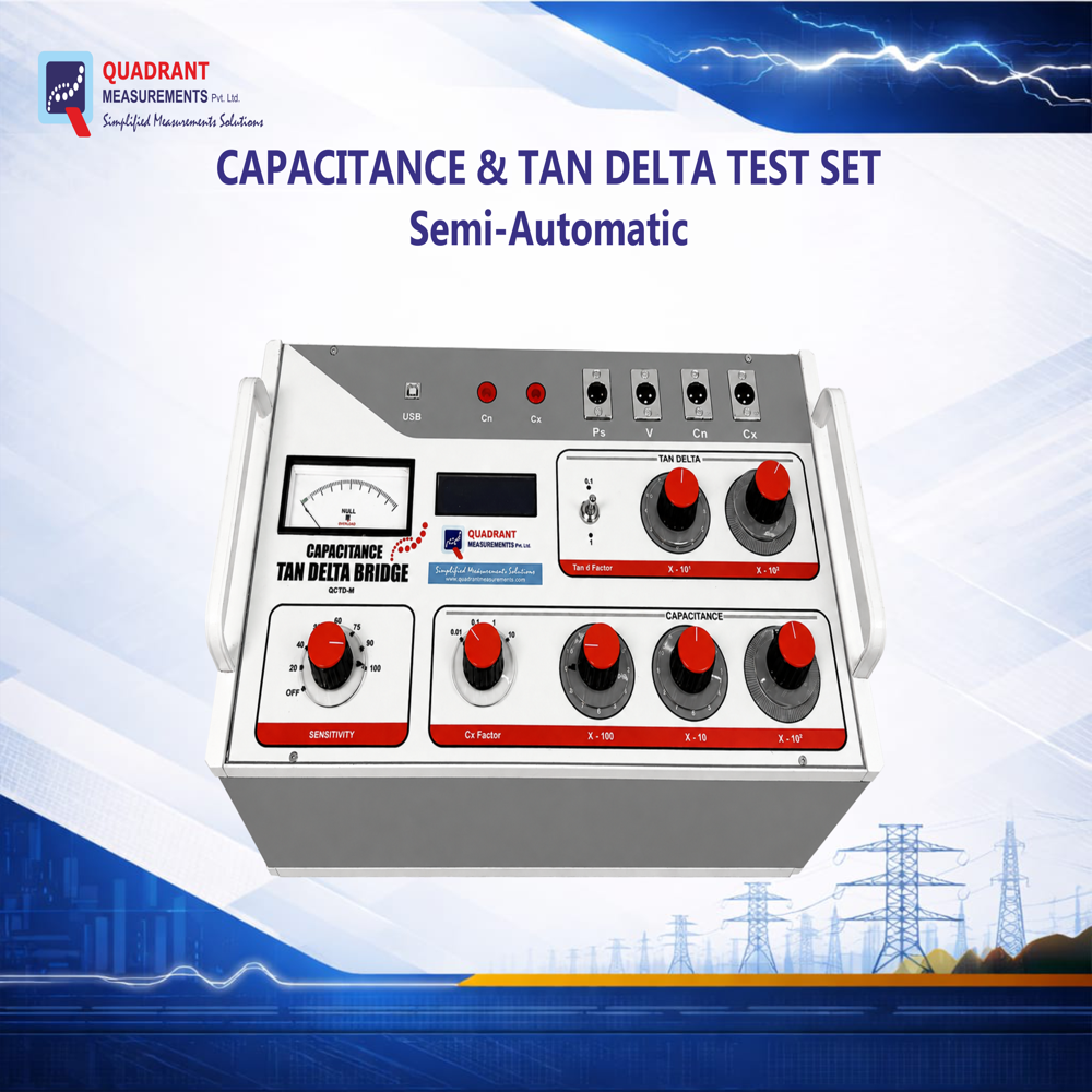 Semi Automatic Capacitance And Tan Delta Test Set. ( QCTDM )